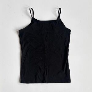 Cat & Jack Black Adjustable Strap Cami Tank Top – Size L (10/12)
